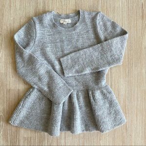 Tucker+Tate Sparkle Peplum Sweater Size 8 ✨